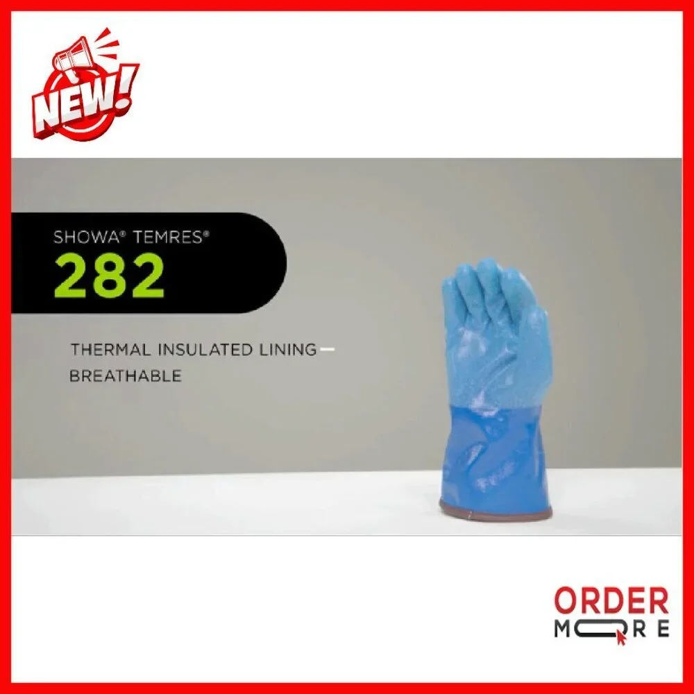 Waterproof Insulated Winter Gloves with Extended Cuff - Large/Medium/X